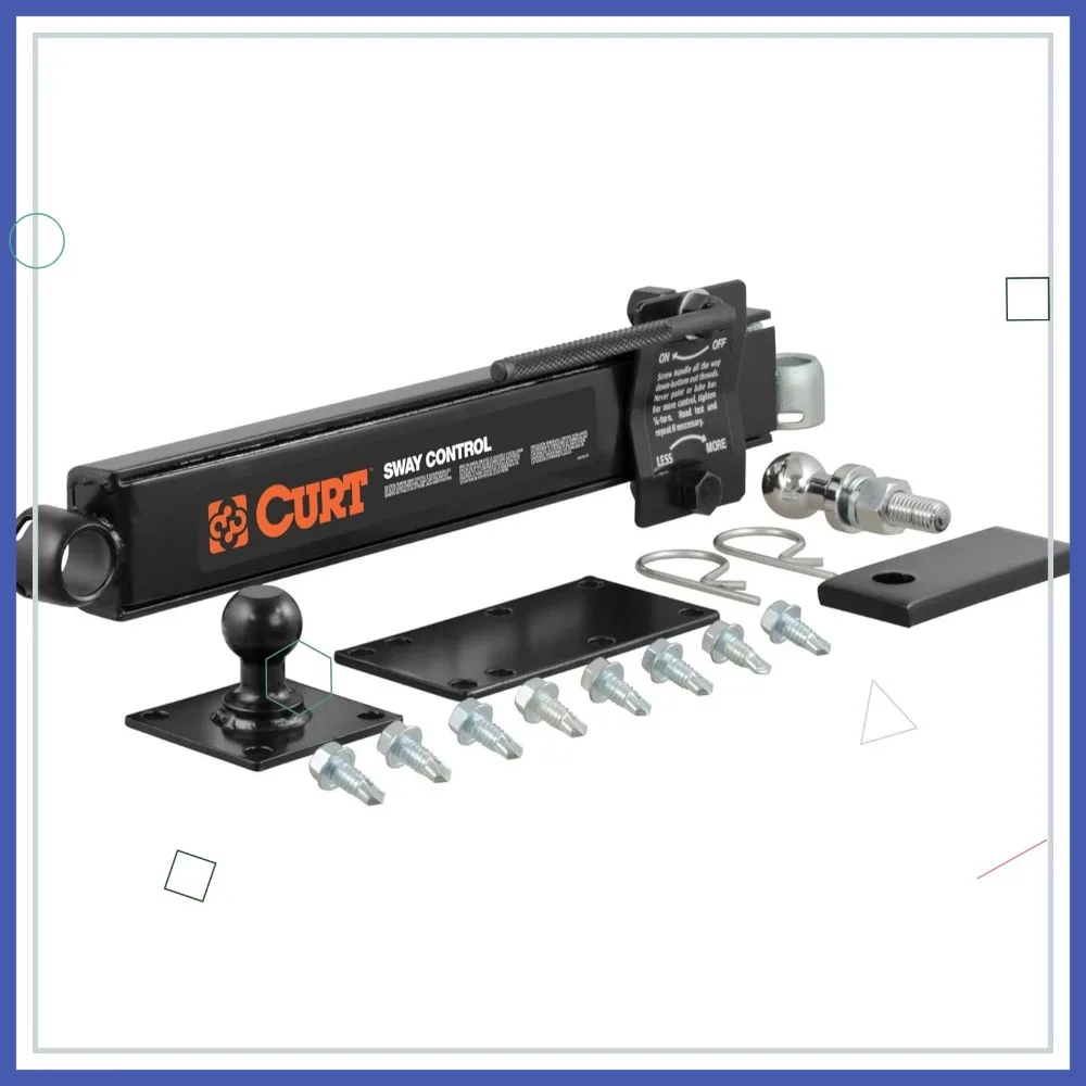 

Trailer Anti-Sway Control Kit - Reduces Trailer Sway, Fits Most Hitches & A-Frame Trailers, Easy Adjustable Setup