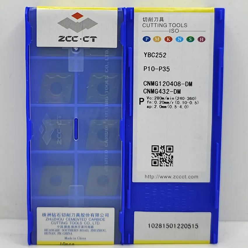 

ZCC.CT CNMG120404-DM YBC252/CNMG120408-DM YBC252/CNMG120412-DM YBC252 CNMG431 CNMG432 CNMG433 carbide inserts For Steel