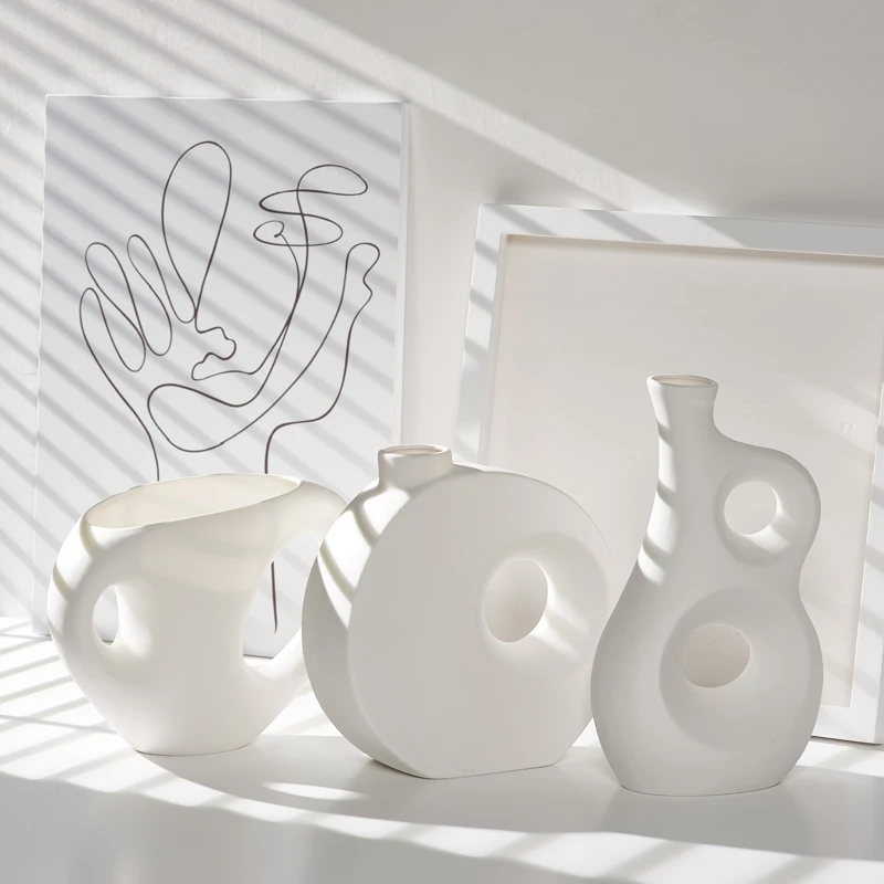 

Ceramic vase - Ins Nordic dried flower creative water-logged flower container decorative item