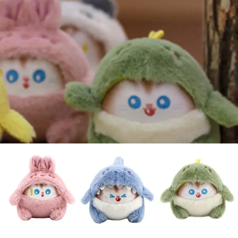 Stuffed Squeeze Ornament Stuffed Squeeze Toy Cartoon Animal Ornament Slow Rebound Fidget Toy Collectible Bag Pendants For