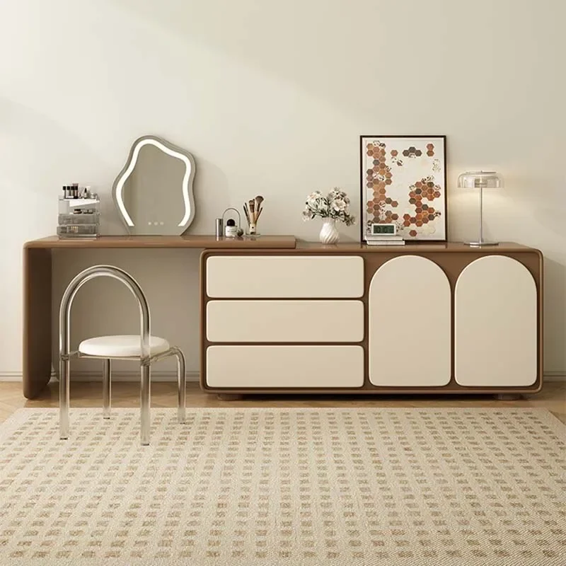 

Chair Girls Dressing Table Modern Wavy Nordic Acrylic Dressing Table Drawer Coffee Coiffeuse De Chambre Furniture Bedroom