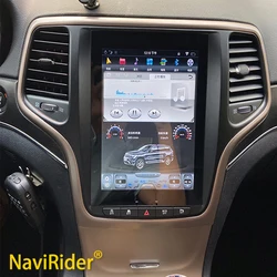 8+256G Android 15 Screen Car Video Player Radio For Jeep Grand Cherokee 2014 2015 2016 Car Stereo GPS Navigator Multimedia