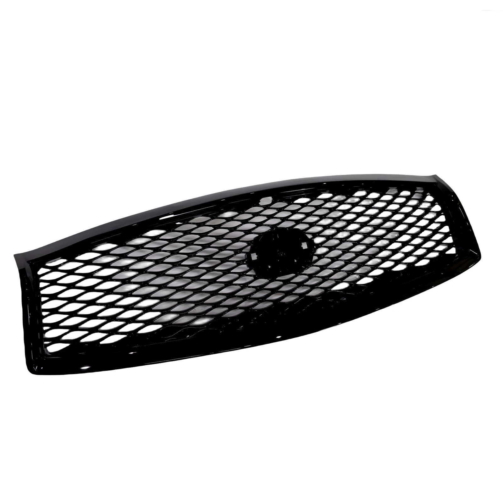 Car Front Grill Grille Upper Bumper Hood Mesh with Camera Hole For Infiniti Q70 Q70L 2015 2016 2017 2018 2019