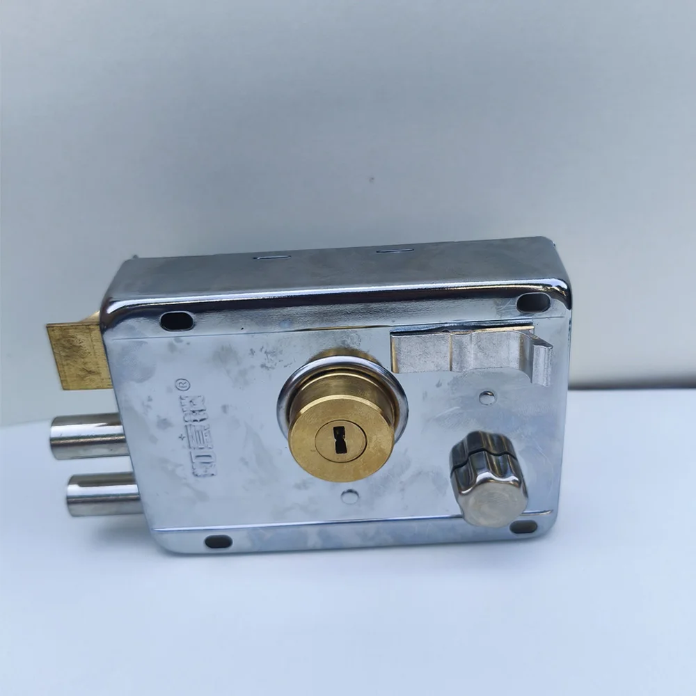 Exterior Door Lock Outdoor Safety Security padlocks Anti-Theft Lock Multiple Insurance Wood Gate Front House Locking Accessories