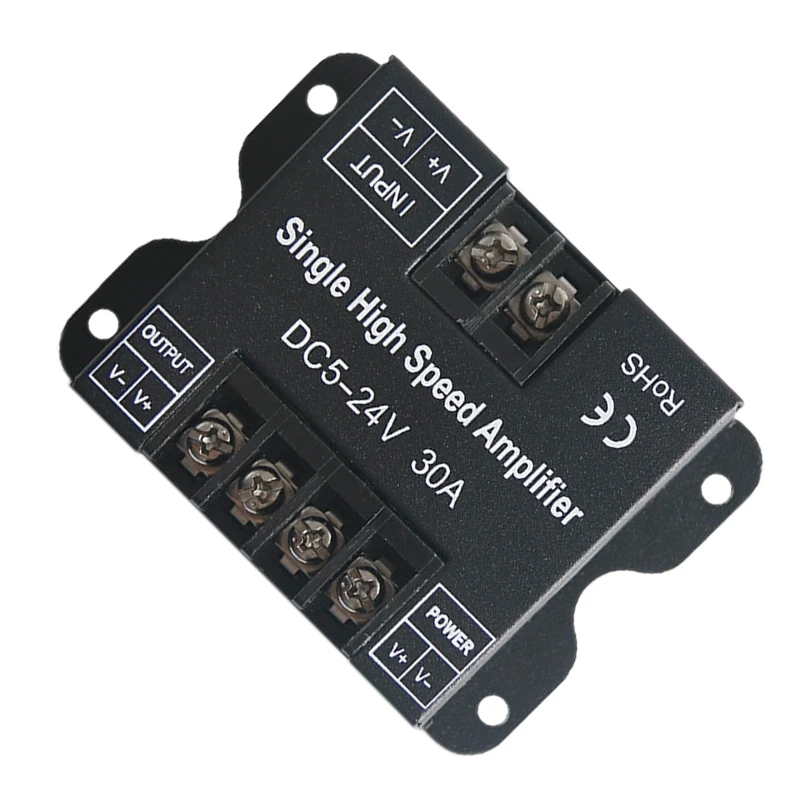 【LIMITED TIME DISCOUNT】LED Strip Amplifier 30A DC5V -24V Single High Speed Amplifier For Single Colour LED Strip Power Repeater