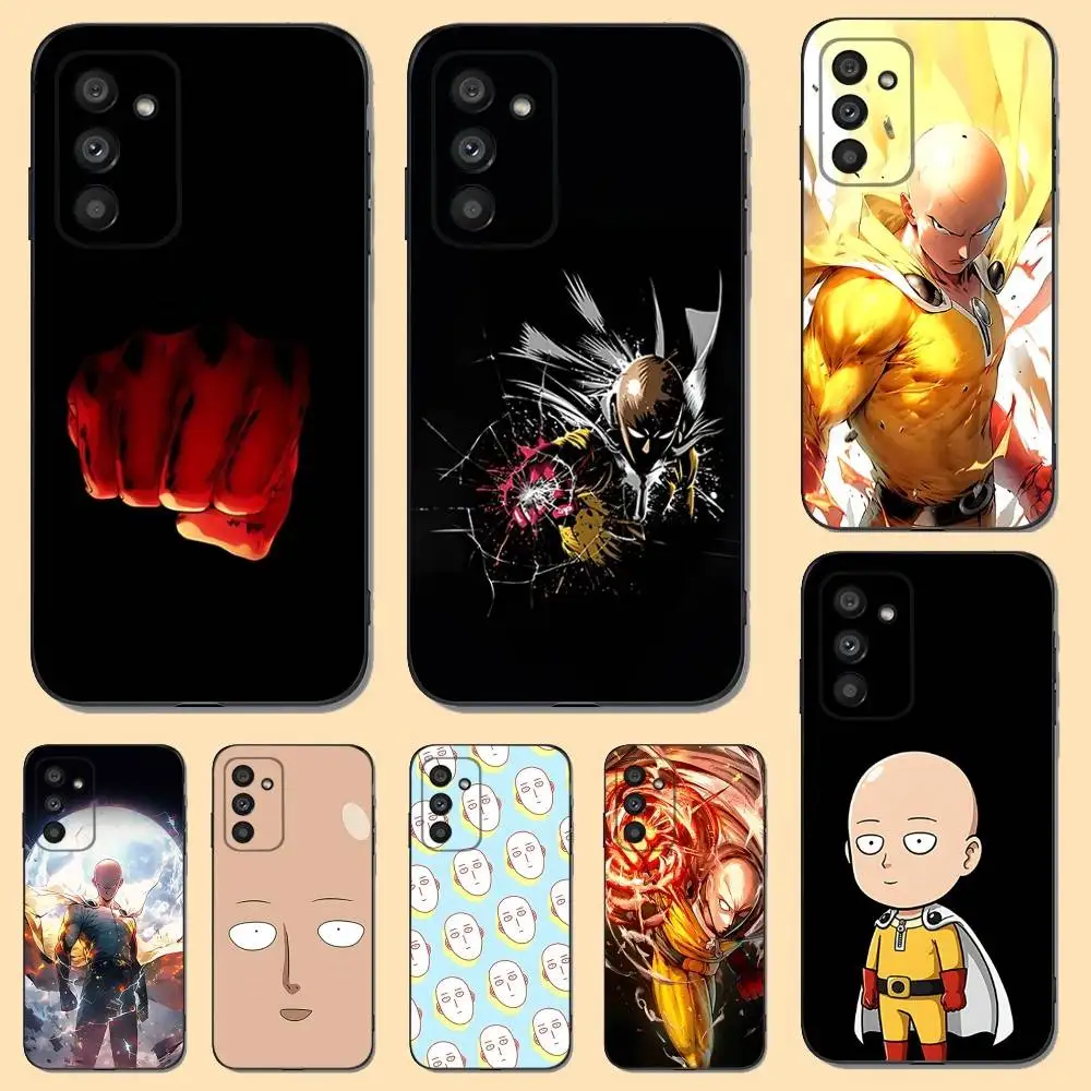 

S-Saitamas Anime Phone Case For Samsung S 25,24,23,22,30,21,10,9,Ultra,Plus,Lite,FE,4,5 G Soft Black Case