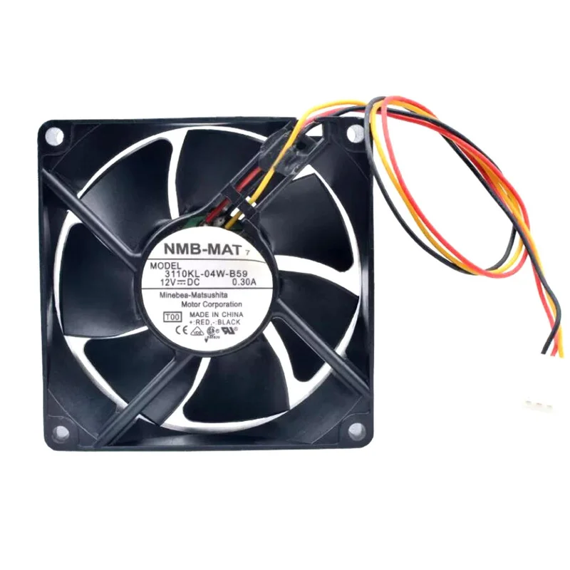 

M New NMB 3110KL-04W-B59 DC12V 0.30A 3-Wire cooling fan#QW