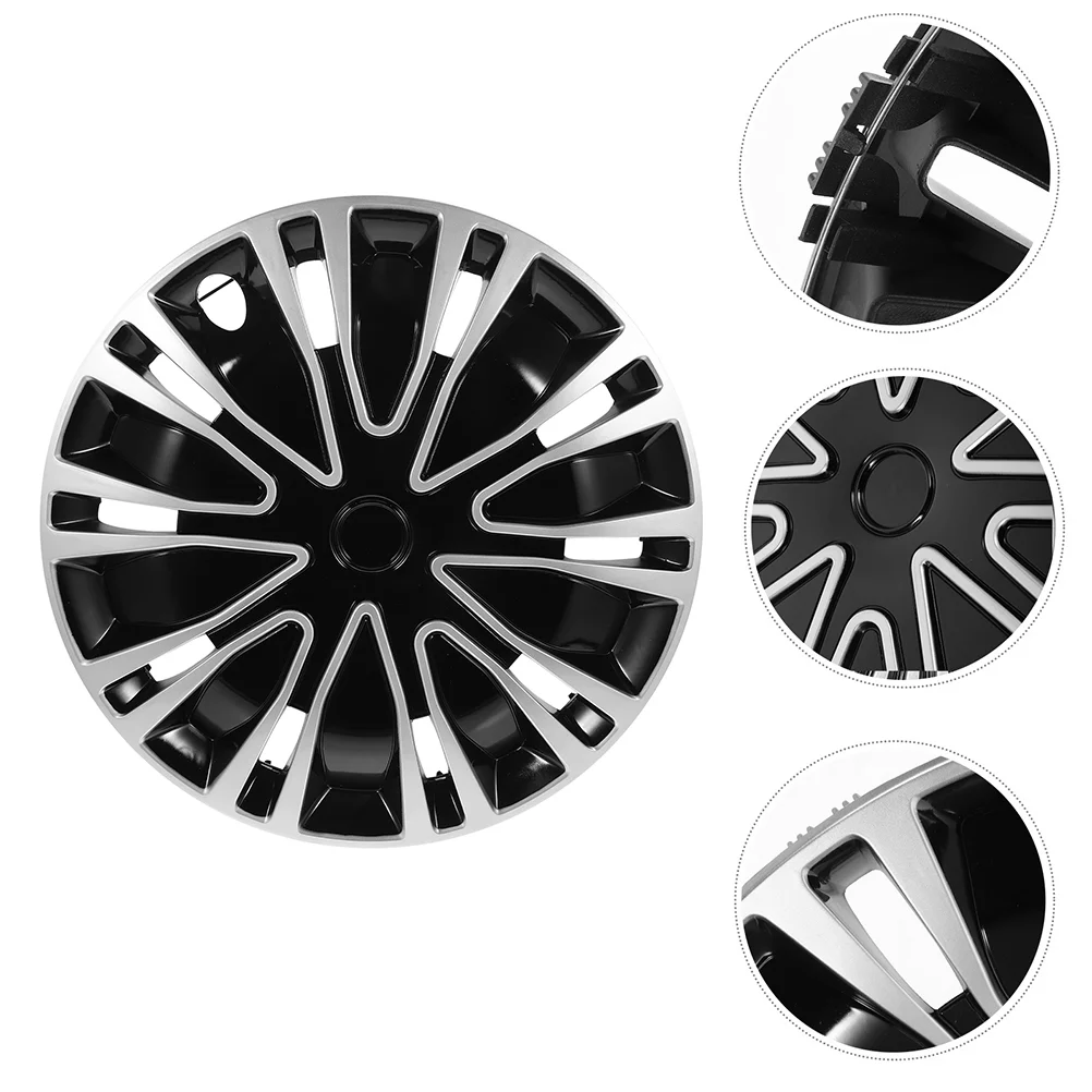 Hubcap Decoration Automotive Wheel Caps Hubcaps 13 Inch Rims for Car Silver Black Enhance Pp Cover Covers