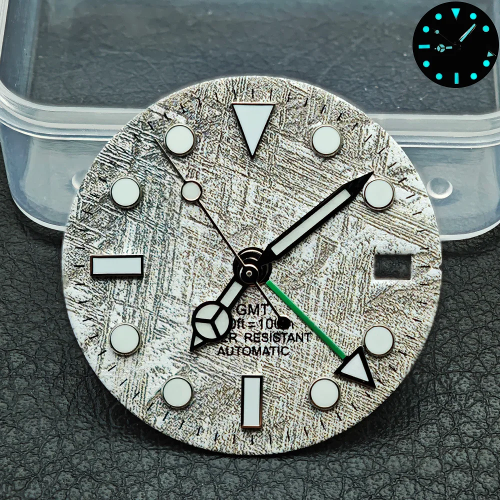 28.5mm Diameter GMT Single Calendar Watch Sterile Modified Dials for NH34 NH35 Movement Accessories Watch Parts Personalization