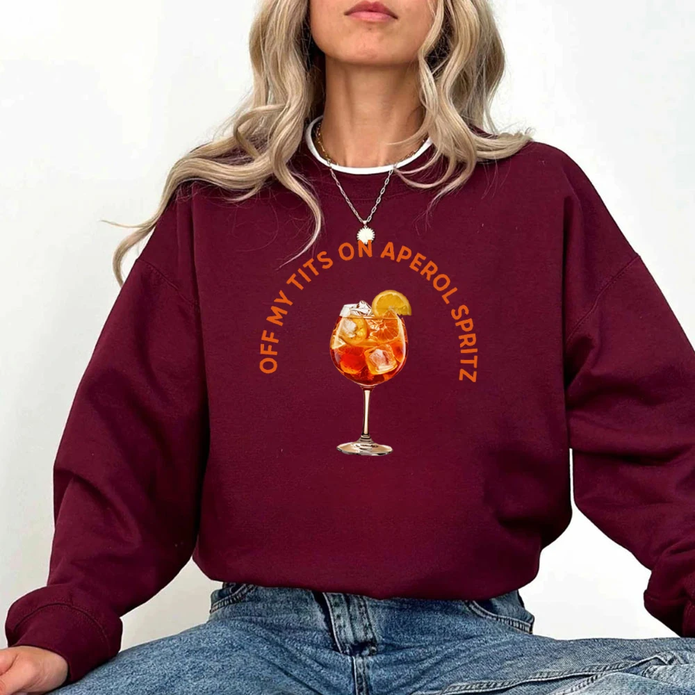 Fun Cocktail Graphic Hoodie Unique Gift for Cocktail Enthusiasts Sweatshirt Shirts Women Sweatshirts Streetwear Women Clothing