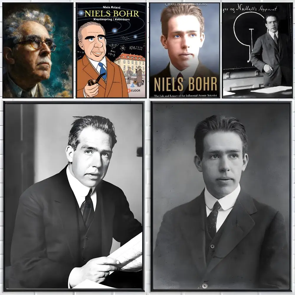 Famous Scientist N-Niels Bohr Poster Distinct Home Decor Concepts Chic Indoor Art Pieces
