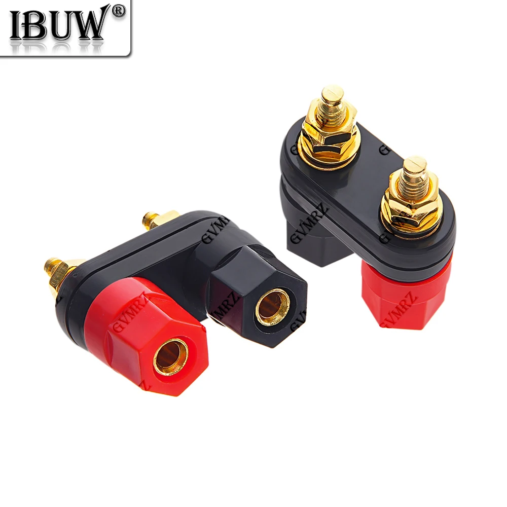 1PCS Red Black Banana plugs Couple Terminals Connector Amplifier Terminal Binding Post Banana Speaker Plug Jack Hexagonal
