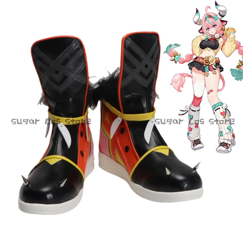 

Игра Genshin Impact Varesa, обувь для косплея, ботинки Natlan Collective of Plenty для женщин и девочек, аксессуары для ролевых игр на Хэллоуин