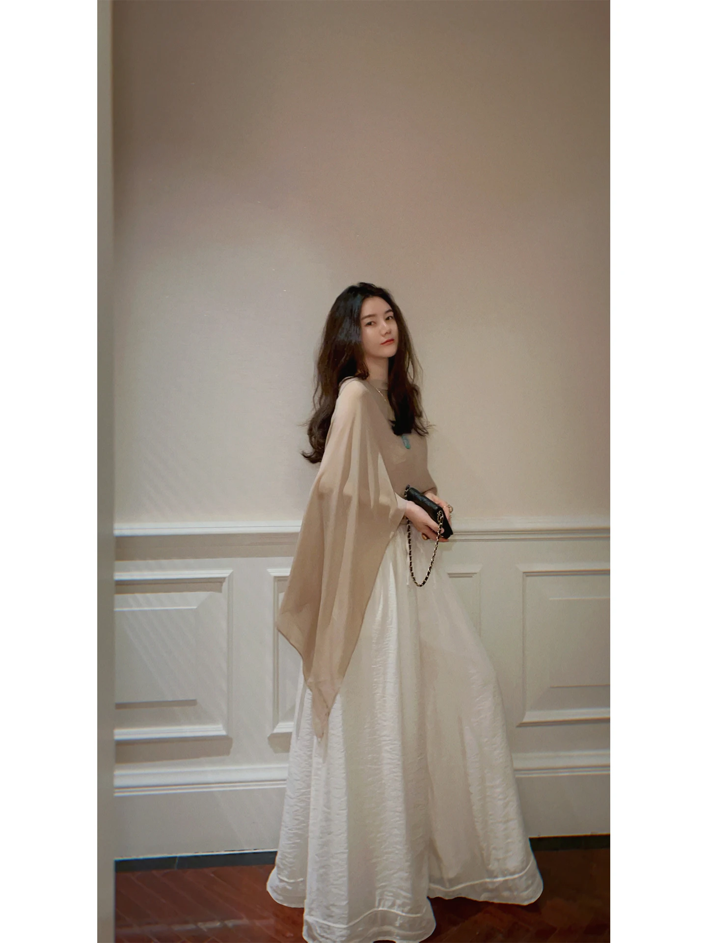 

Spring Summer High Waist Wide Leg Casual Pants Draped Loose Women's White Pants Skirt Casual Loose Fit High Waist Trousers