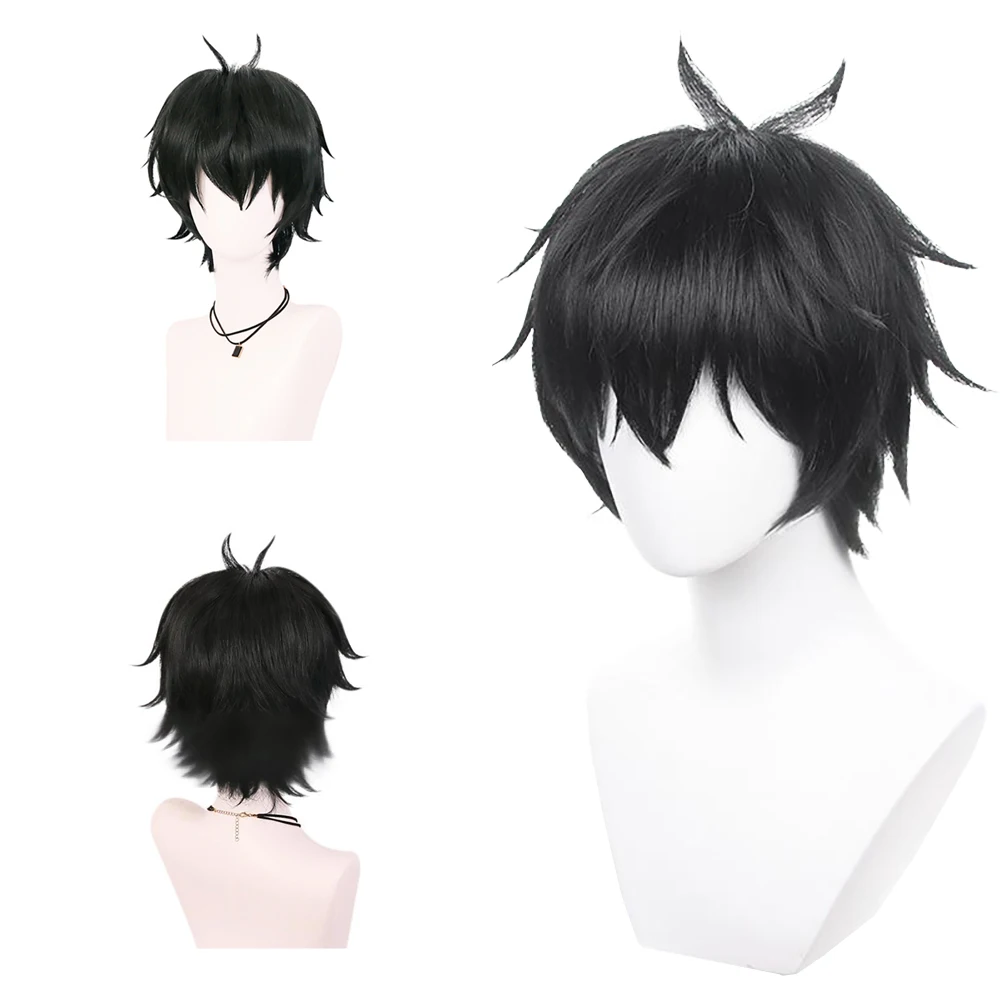 

High-Quality Game Honkai: Star Rail‌ Danheng Cosplay Synthetic Hair Black Short Hair Upturned Halloween Carnival Wig Natural