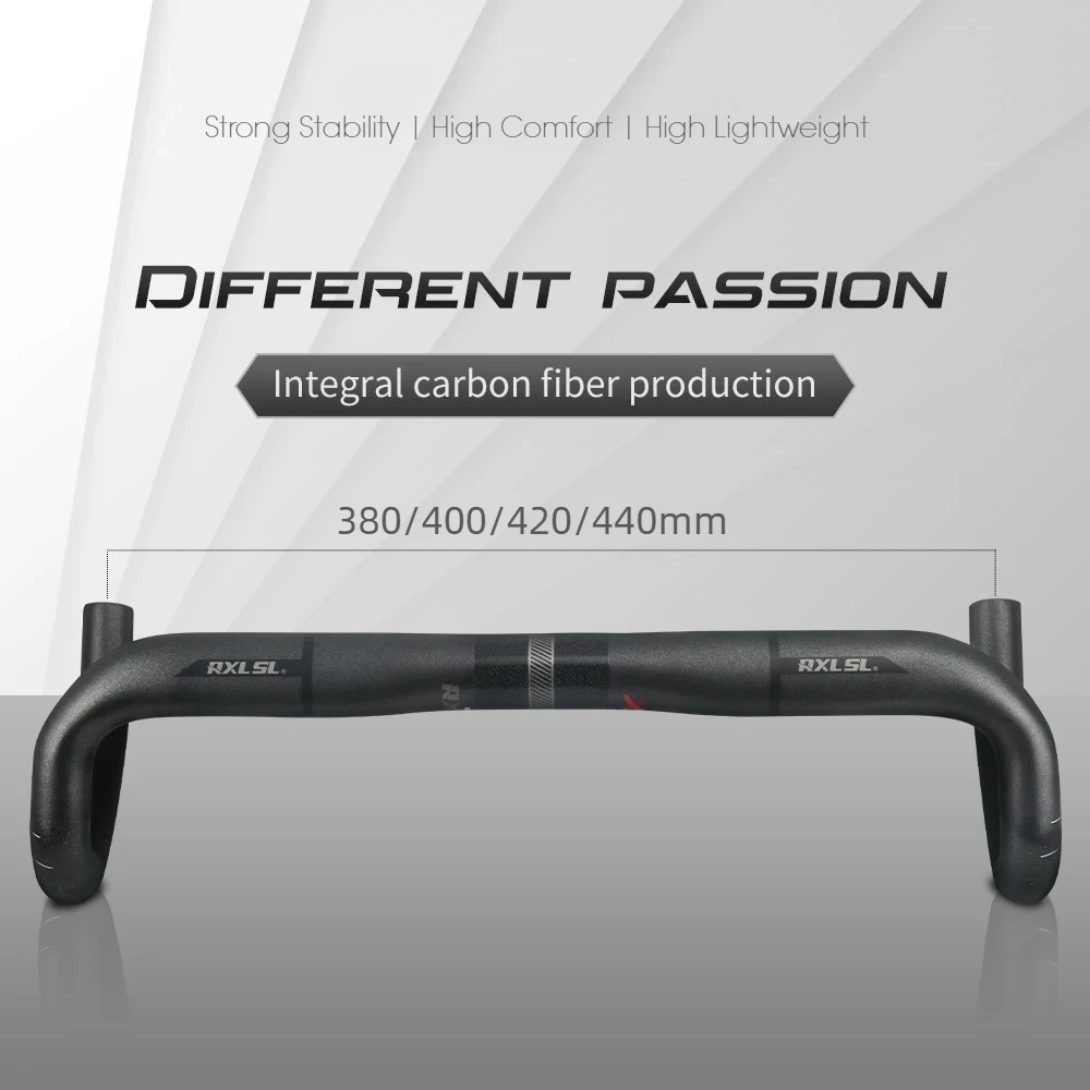 

31.8mm Carbon Drop Bar Road Bicycle Handlebar 380/400/420/440mm UD Matte External Routing Racing Bike Handle Bars Accessory