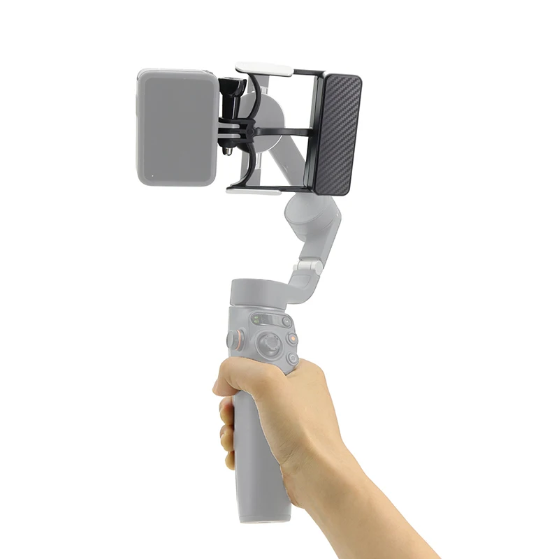 محول كاميرا رياضية محمول باليد Gimbal Switch Mount Plate لـ DJI Osmo Mobile 6 OM 5 4 3 لنقل GoPro 12 11 10 8 Action 4 3 #3