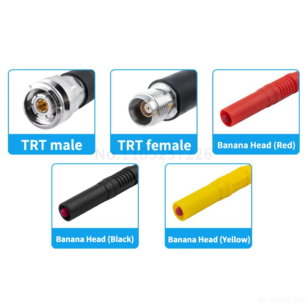 (1 pcs) TRX316 Test Lead Adapter Cable 3-Coaxial TRT Male / Female to Banana Plug with Ferrule
