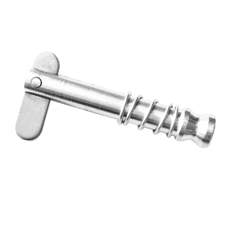 Boat Bimini Top Quick Release Pin 1PCS 1/4 Inch 6mm with Drop Cam Spring Marine Grade 316 Stainless Steel Deck Hinge Pin