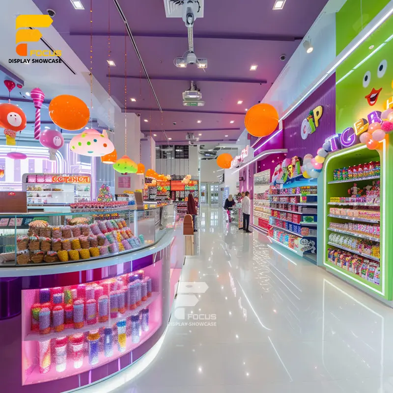 Customized-Candy Island Display Candy Shop Fit Out Design Candy Store Decoration
