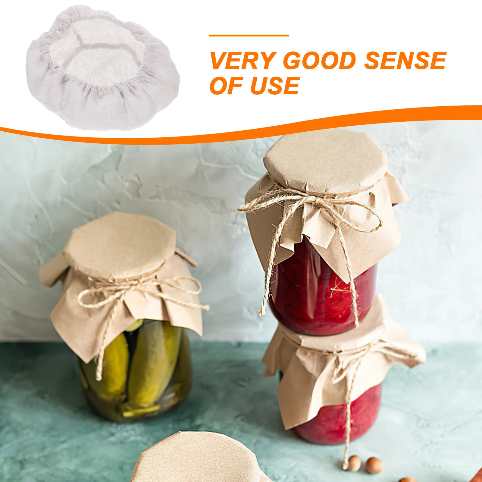 

Multipurpose Jar Cloth Lid Cover for Tea Canning Glass Jars Fine Workmanship Excellent Materials Jar Cloth Lid