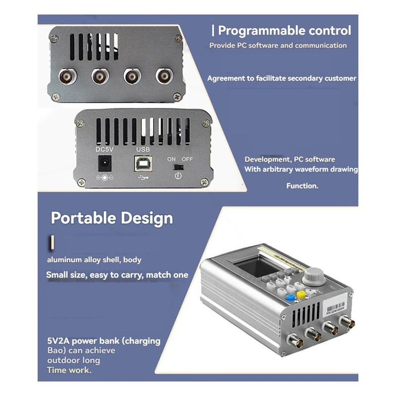 2025 New JDS2900 Dual Channel DDS Function/Arbitrary Waveform Signal Generator/Frequency Meter Precision Generator 50Mhz