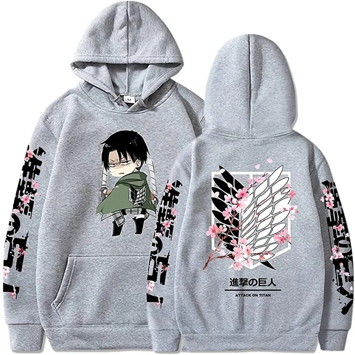 ميكاسا أكرمان الشتاء الصوف مقنعين أنيمي هجوم على تيتان البلوز الرجال النساء Shingeki No Kyojin هوديس Harajuku البلوز