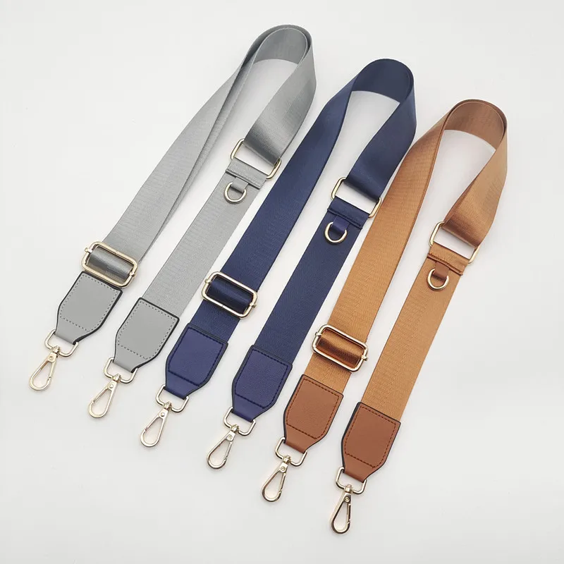 Solid Color Nylon Bag Accessories D-type Buckle Hanging Small Bag Style Crossbody Strap Adjustable Backpack Shoulder Straps