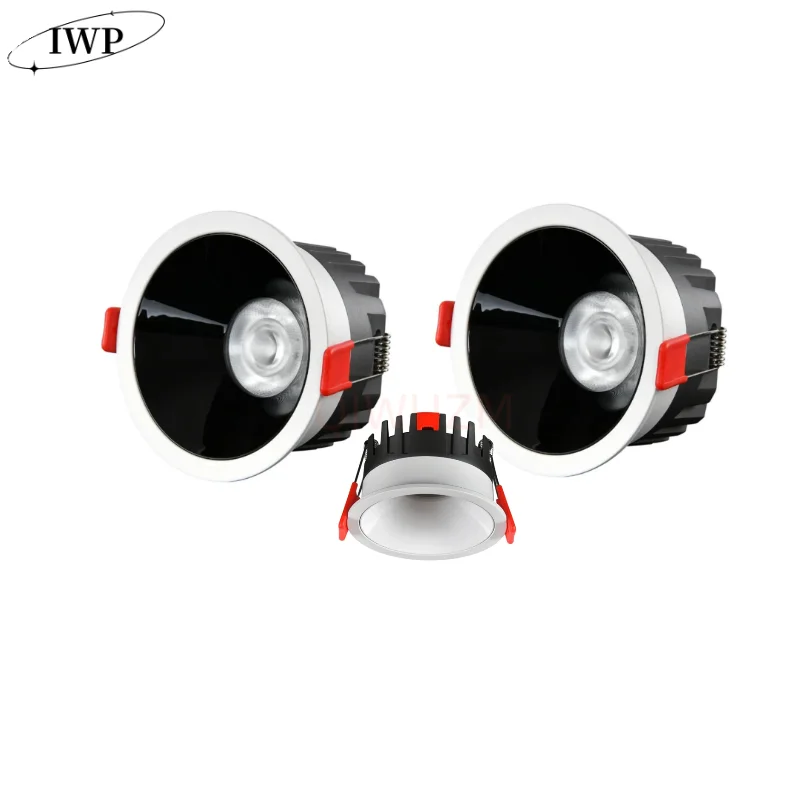 Anti-Glare Inbouw Led Cob Spotlight 12W 15W 18W 30W Led Licht Downlight Dimbaar Plafondlamp Binnenverlichting Ac110v 220V