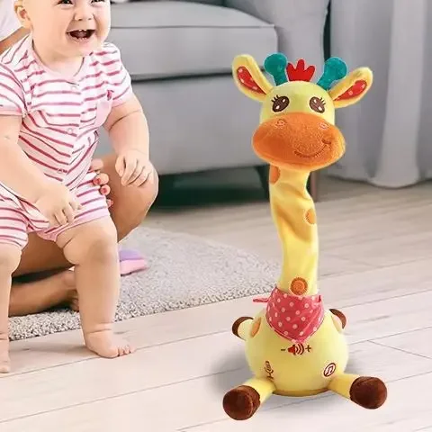 

Dancing Talking Giraffe Toy, Stuffed Animal Baby Toy Repeating What You Say, Glowing Musical Giraffe With Children's Songs Gifts