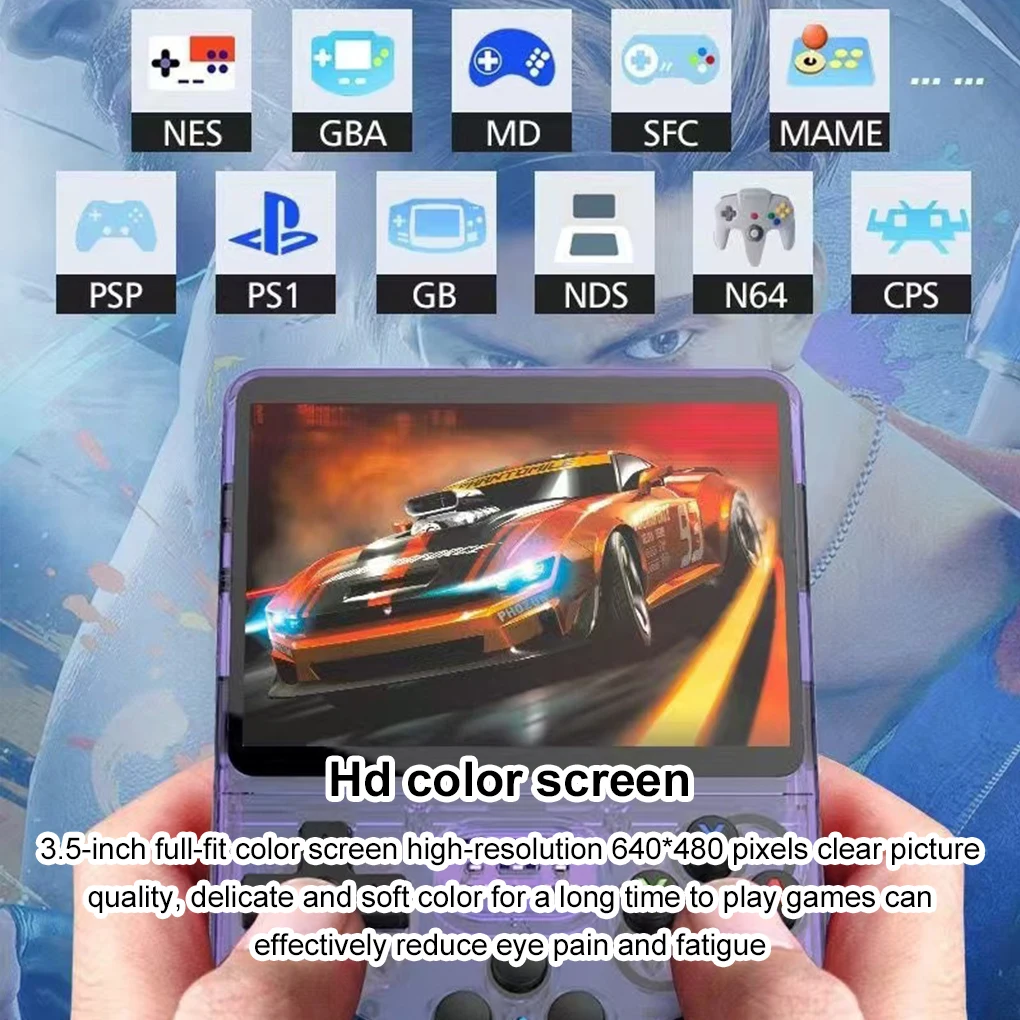 Retro Handheld Console For Retro Gaming Enthusiasts Games Pro 1.3.5-inch IPS 4.128GB With 20 640480