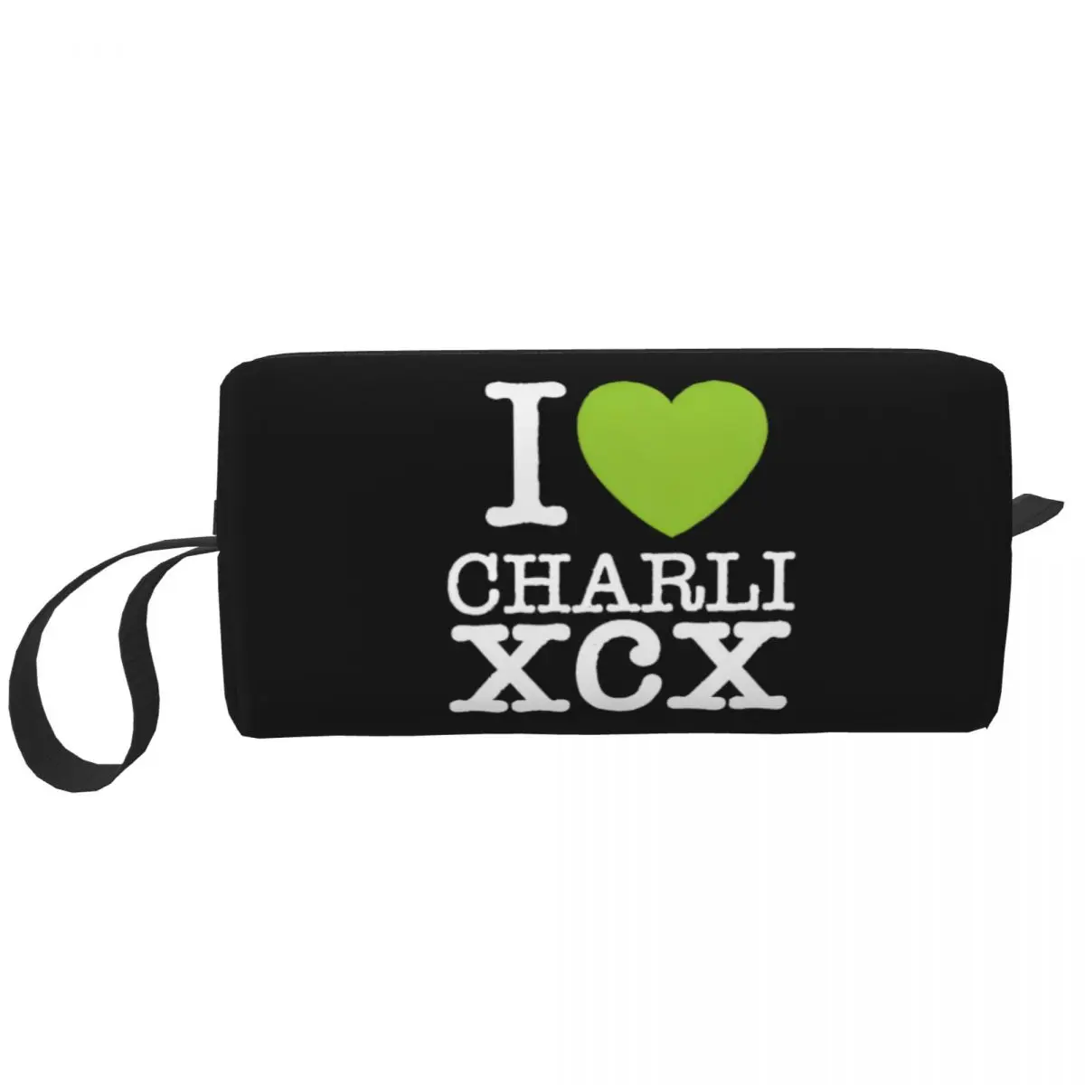 

Brat Music Cosmetic Bag for Women Makeup Bags English Singer Charli Xcx Travel Water Resistant Toiletry Bag Organizer Merch