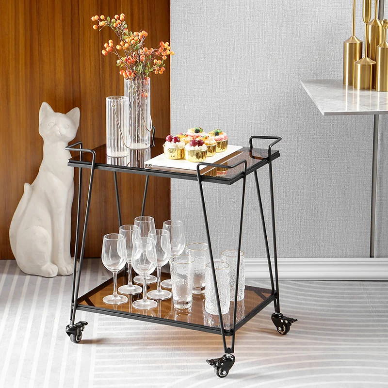 

Dining Cart Trolley Hotel Restaurant Wine Mobile Cake Food Delivery Trolley Household Tea Shelf