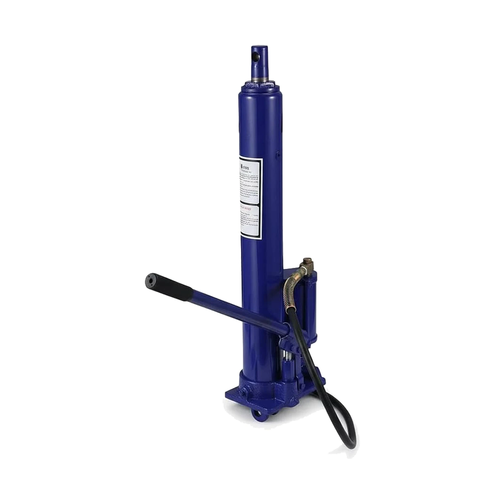 Gato hidráulico de carrera larga de 4/8 toneladas para elevadores de motores, bomba de pistón único con base de horquilla y manija para grúas de taller y garaje