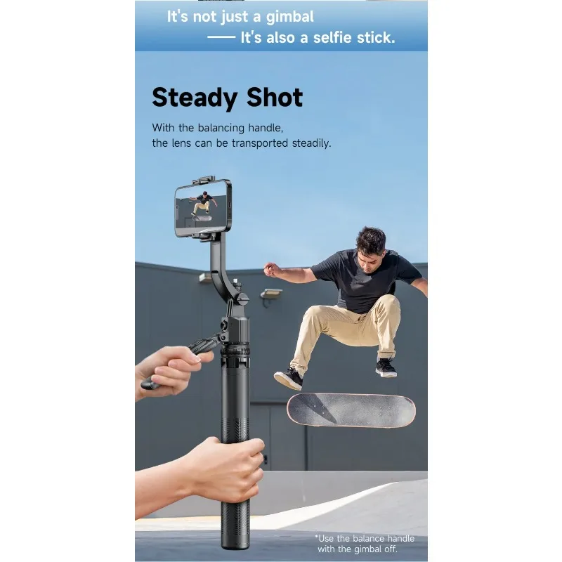 64 inch artificial intelligence face tracking selfie stick C17 360 degree intelligent automatic rotation foldable quadrilateral