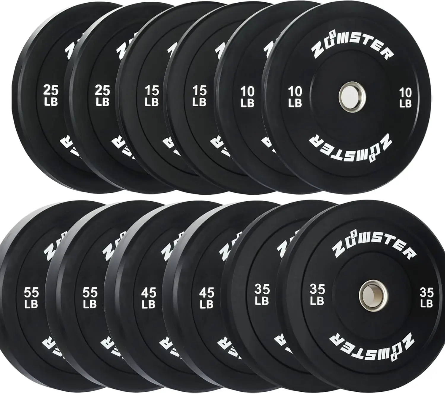 New Bumper Plate Ol ympic Weight Plate Bumper  with Steel Insert Strength Training Weight Lifting Plate