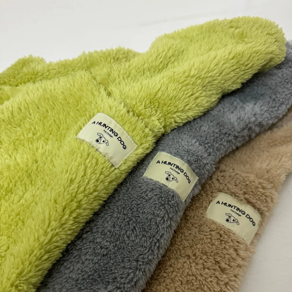 Winterfleecejacke Für Kleine Hunde Khaki Samt Warmer Mantel_voghion.com