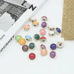 10pcs/Lot Size: 12.5mm Round Electroplated Plastic Buttons Fashion Button Women's Shirt Cardigan Handicraft Accessories(SS-3175)