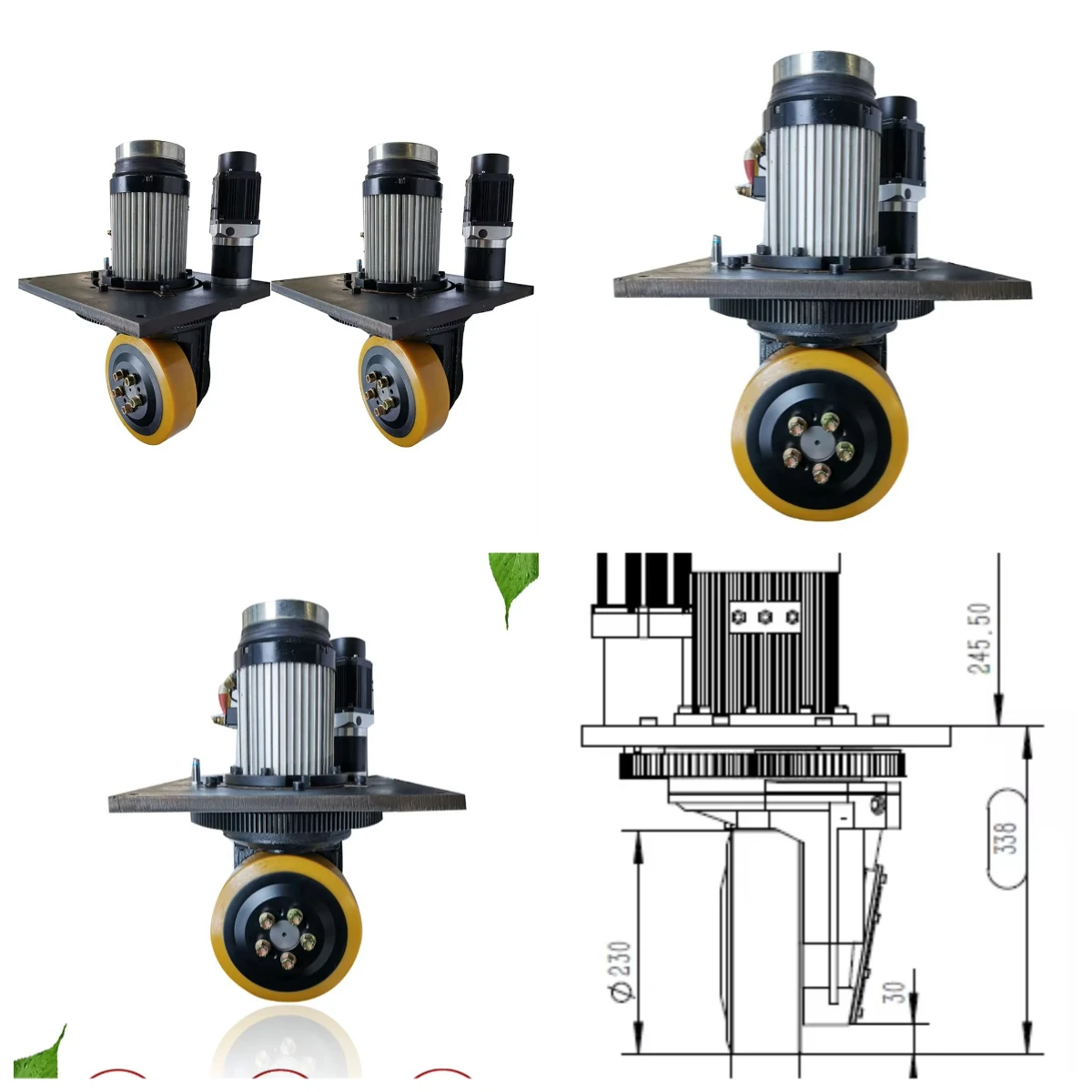 

2026 New Automated Guided Car 1.5KW Drive Wheel Assembly 24v Ac Electric Truck Drive Wheel Motorized Agv Wheels