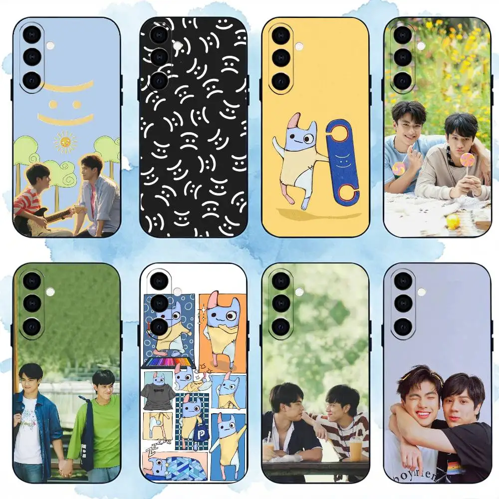 Thailand BL TV B-Bad Buddy Phone Case For Samsung Galaxy A73,A72,A71,A70,A53,A52,A51,Others Soft Black Cover