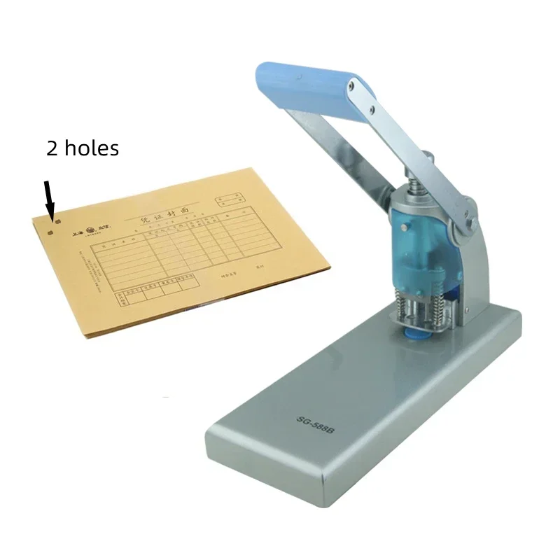 SG-588B Two hole punching machine Financial Bill Voucher Binding Machine single hole punching machine