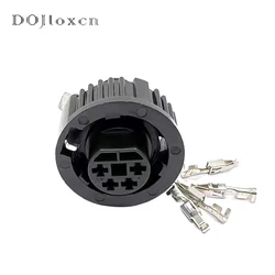 1/5/10/20/50 Sets 4 Pin  Straight Head Or Elbow Wiring Plug Sealed Auto Black Female Connector DJ7047YA-3.5-21 DJ7047Y-3.5-21