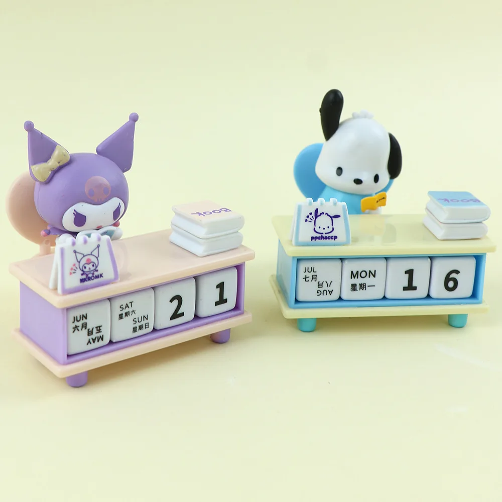 

Sanrio настольный календарь серии аниме периферийные изысканные Kuromi Pochacco статические настольные декоративные детские игрушки подарки