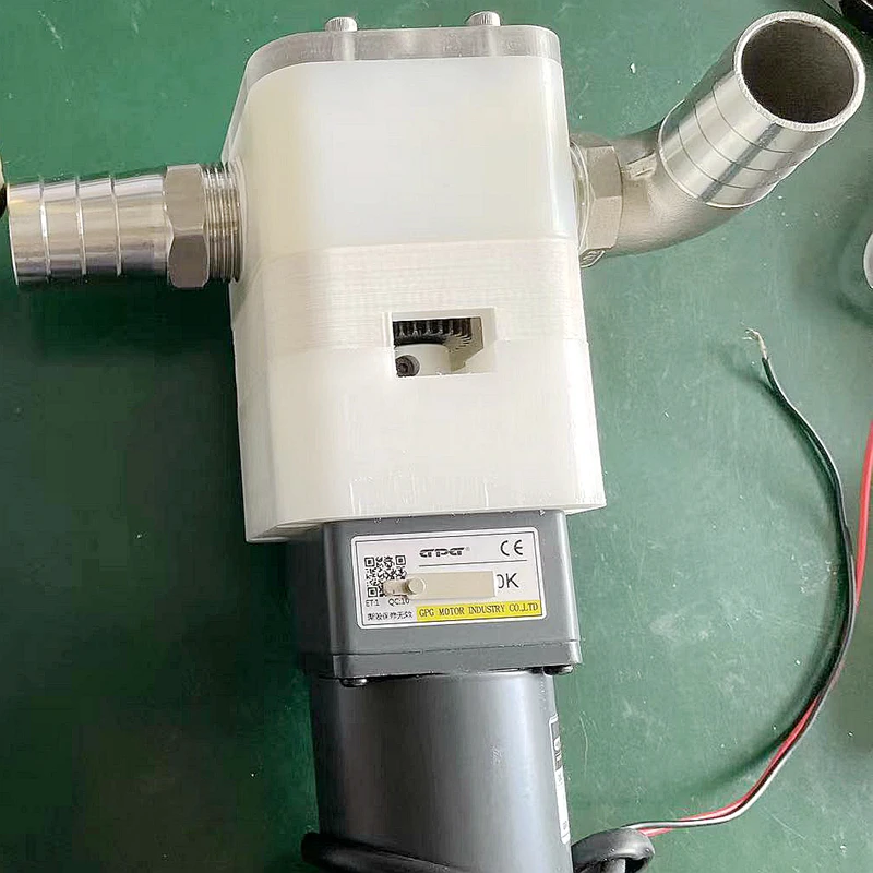 2022 New Model Three Lobe Pump Rotor Pump Flow Rate 4 Litres Per Minute Applicable for Honey And Sauces with 12V 5A Motor