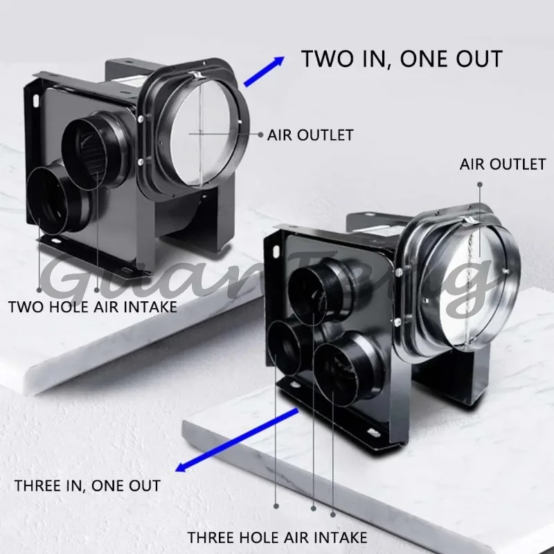 Small, low-noise whole-house fans, commercial split-type fans