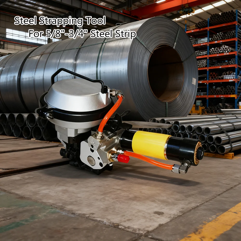 

Пневматический инструмент для обвязки стали Ручной портативный обвязочный станок GZD19 Упаковочная машина для стальных ремней 5/8 дюймов 3/4 дюйма