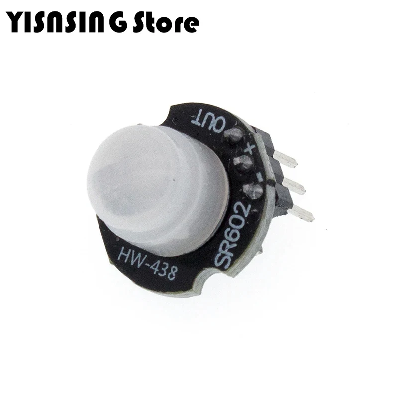 MH-SR602 mini motion sensor detector module HC-SR602 Pyroelectric infrared Pir sensory switch bracket DIY with lens