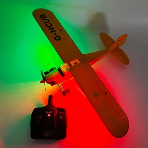 Penjualan Panas Pesawat RC RTF 2.4 G Motor Tanpa Sikat Pesawat Remote Control 3D / 6G Wltoys A160 Upgrade J3-CUB Siap Terbang 8 penjualan terbaik piper cub rc - №