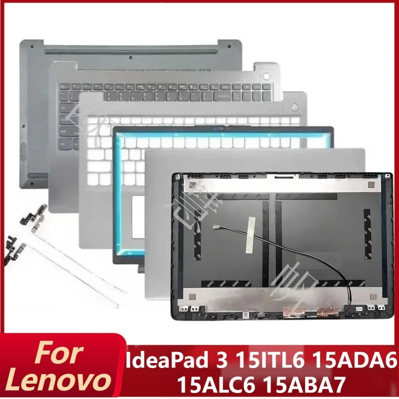 

New for Lenovo IdeaPad 3 15ITL6 15ADA6 15ALC6 15ABA7 2021 Laptop LCD Back Cover Front Bezel Palmrest Bottom Case Keyboard Hinges