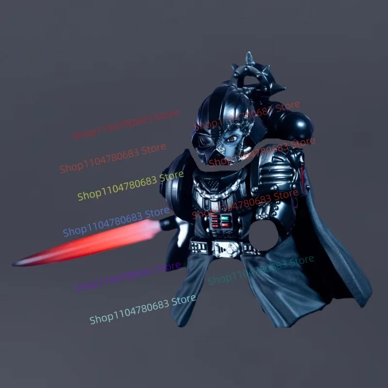 MOC Building Blocks Dark Armor Warrior Minifigures Assembly Model Display Anime Game Toy Decoration Holiday Gift Collectible